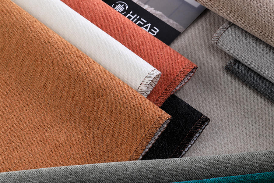 Plain weaved fabric for sofa linen fabric