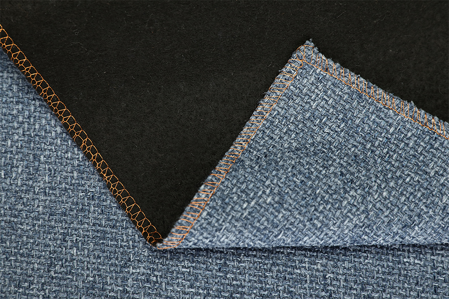 Plain weaved fabric for sofa linen melange