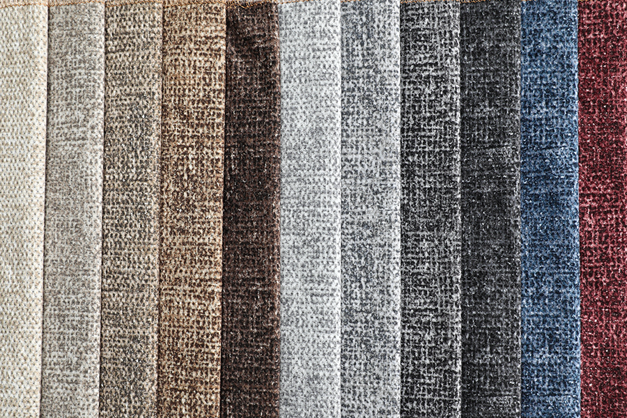Warp knitted texture print fabric for sofa upholstery