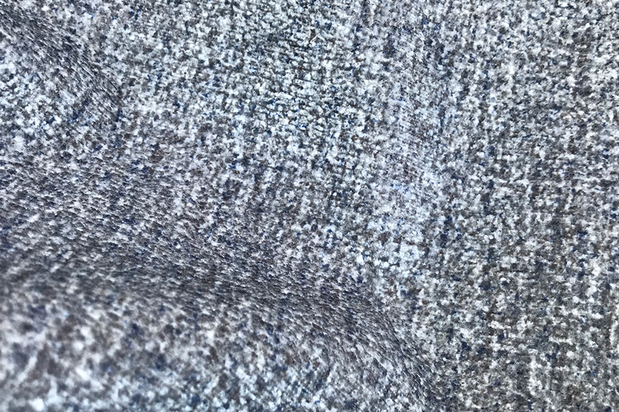 Burnout warp knitted print fabric for sofa upholstery