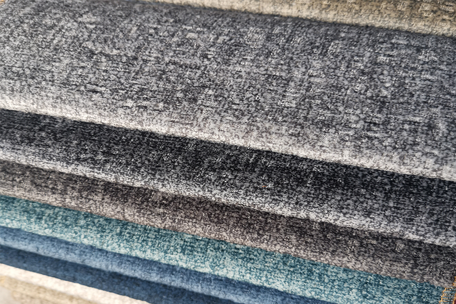 Circular weft knitted texture print sofa fabric corduroy