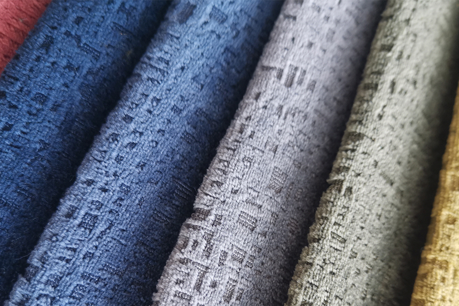 Circular weft knitted texture sofa fabric corduroy